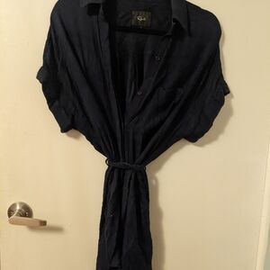 Rails Button-Up Shirt Dress